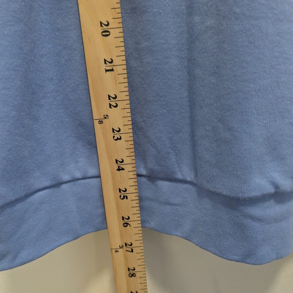 Blair Short Sleeve Butter Soft Polo Shirt‎ Light Blue Pin Tuck Women's Size L - Picture 5 of 9